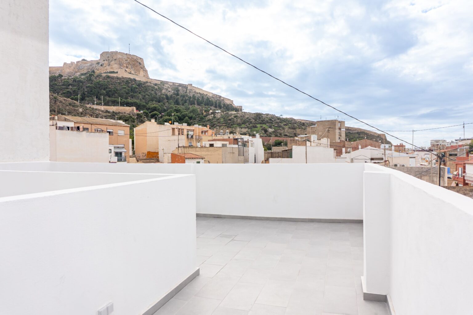 Terrace with views of the castle